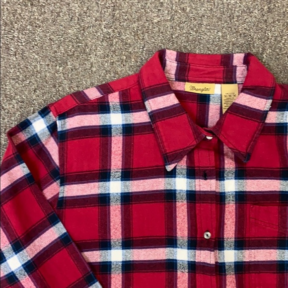 red plaid ladies shirt